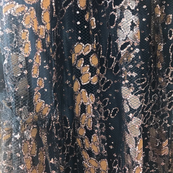 NWT Opening Ceremony Enamel Glitter Maxi Dress - Picture 7 of 8